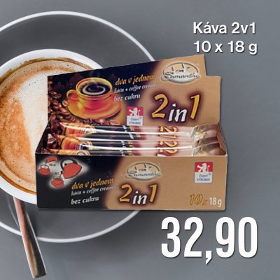 Káva 2v1 10x18 g