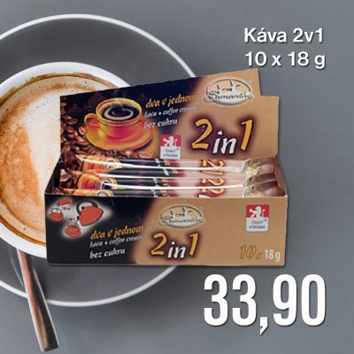 Káva 2v1 10x18 g