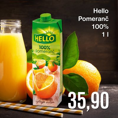 Hello Pomeranč 100% 1 l