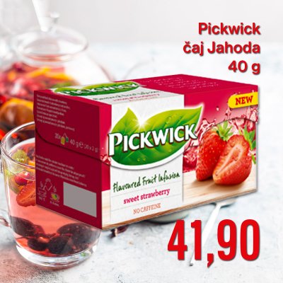 Pickwick čaj jahoda 40 g