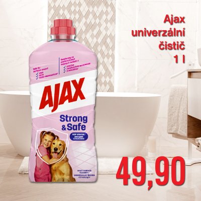 Ajax univerzální čistič Strong+Safe 1 l