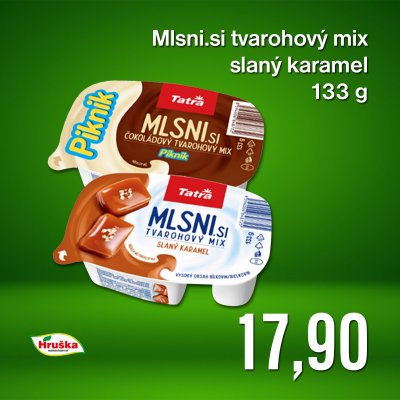 Mlsni.si tvarohový mix slaný karamel 133 g