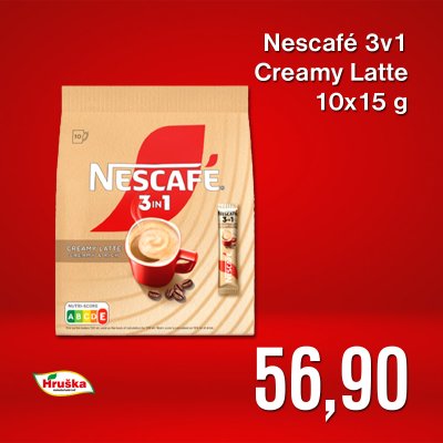 Nescafé 3v1 Creamy Latte 10x15 g