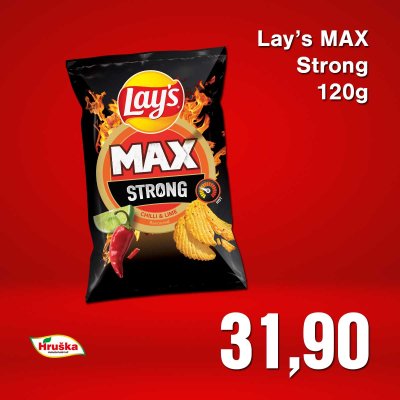 Lay’s MAX Strong s příchutí chili a limetky 120g