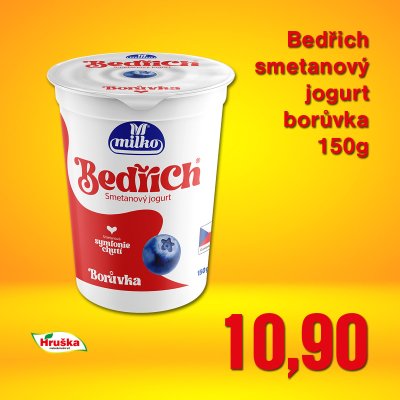 Bedřich smetanový jogurt borůvka 150g