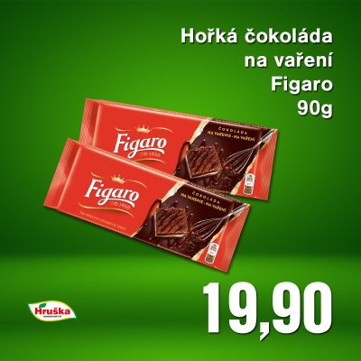 Hořká čokoláda na vaření Figaro 90g