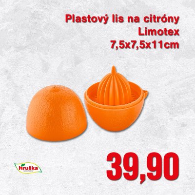 Plastový lis na citróny Limonex 7,5x7,5x11cm