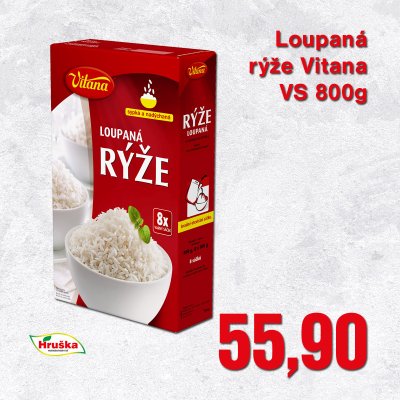 Loupaná rýže Vitana VS 800g