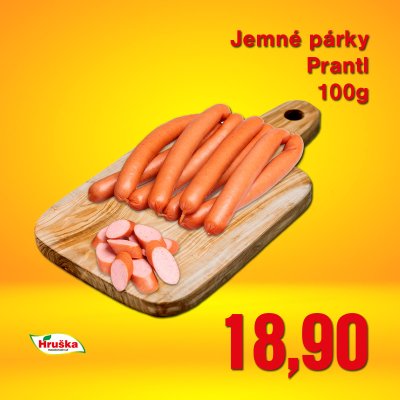 Jemné párky Prantl 100g