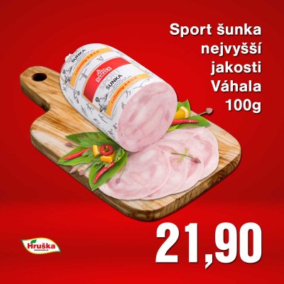 Sport šunka nejvyšší jakosti Váhala 100g