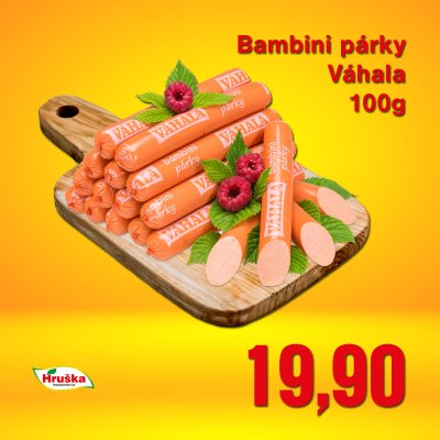 Bambini párky Váhala 100g