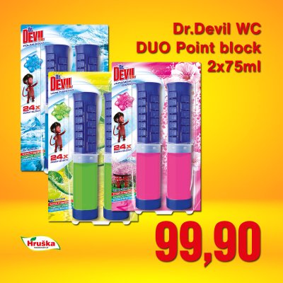 Dr.Devil WC DUO Point block 2x75ml