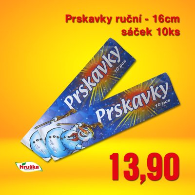 Prskavky ruční - 16cm sáček 10ks