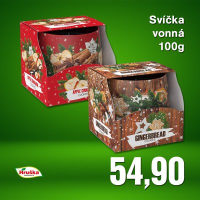 Svíčka vonná ve skle s fólií 100g