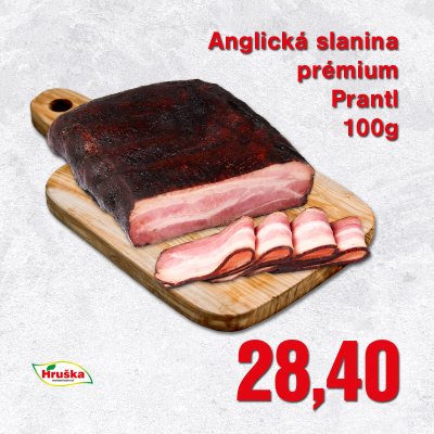 Anglická slanina prémium Prantl 100g