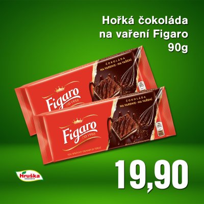 Hořká čokoláda na vaření Figaro 90g