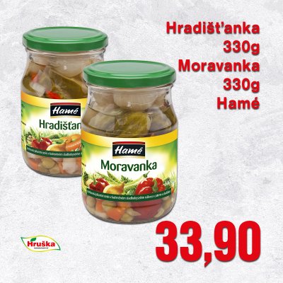 Hradišťanka 330g Moravanka 330g Hamé