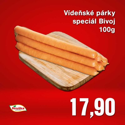 Vídeňské párky speciál Bivoj 100g