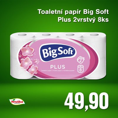 Toaletní papír Big Soft Plus 2vrstvý 8ks