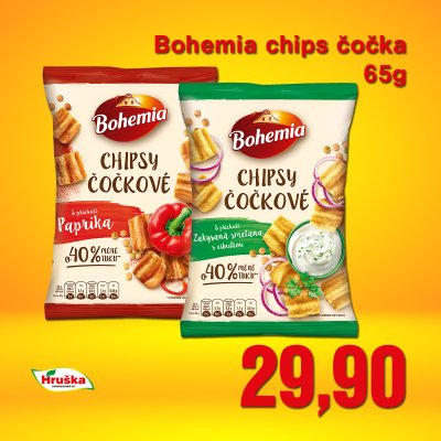 Bohemia chips čočka 65g