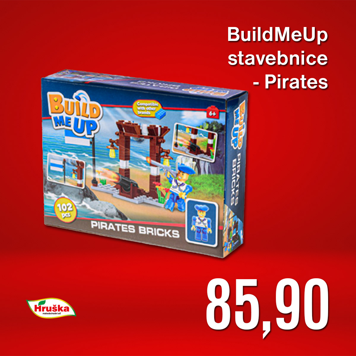 BuildMeUp stavebnice - Pirates bricks 96-103 ks