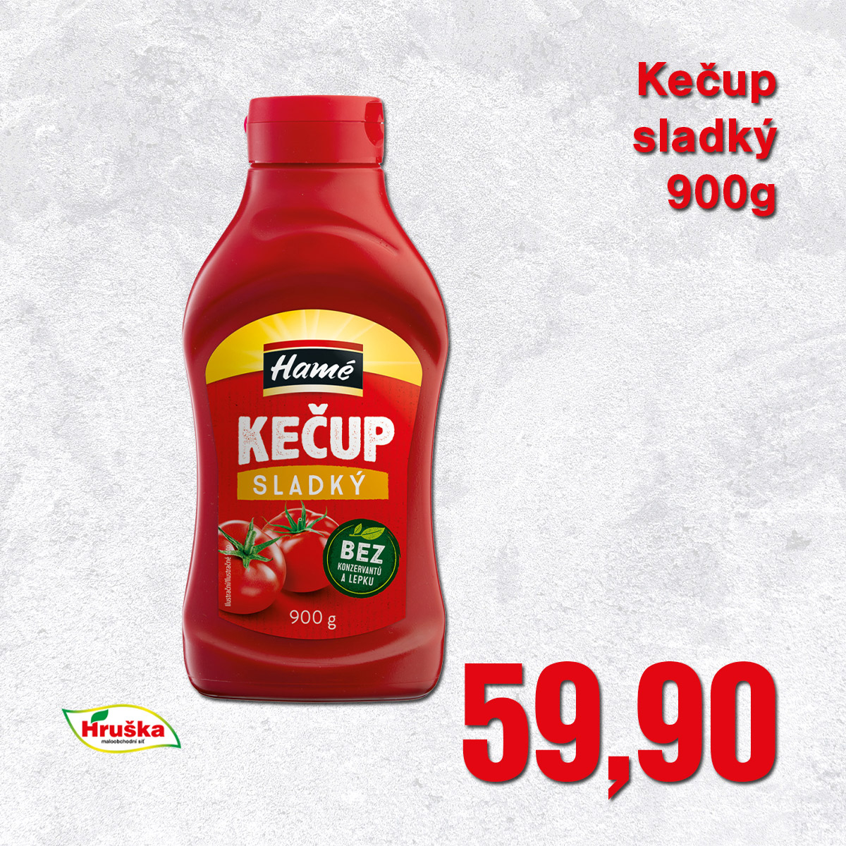 Kečup sladký 900g