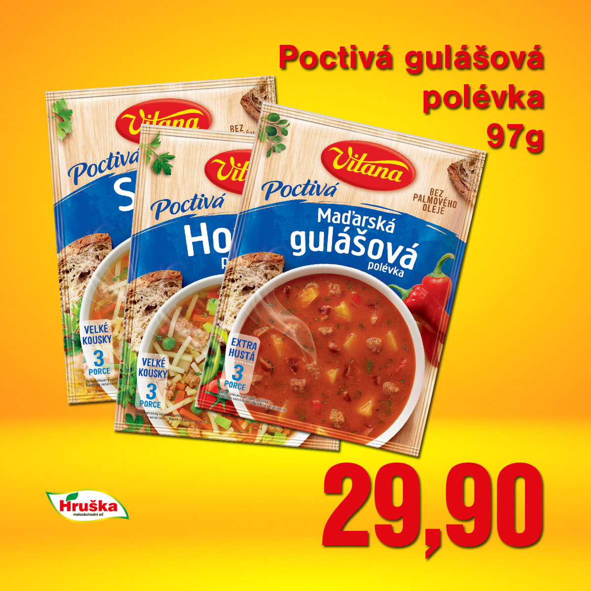 Poctivá gulášová polévka 97g