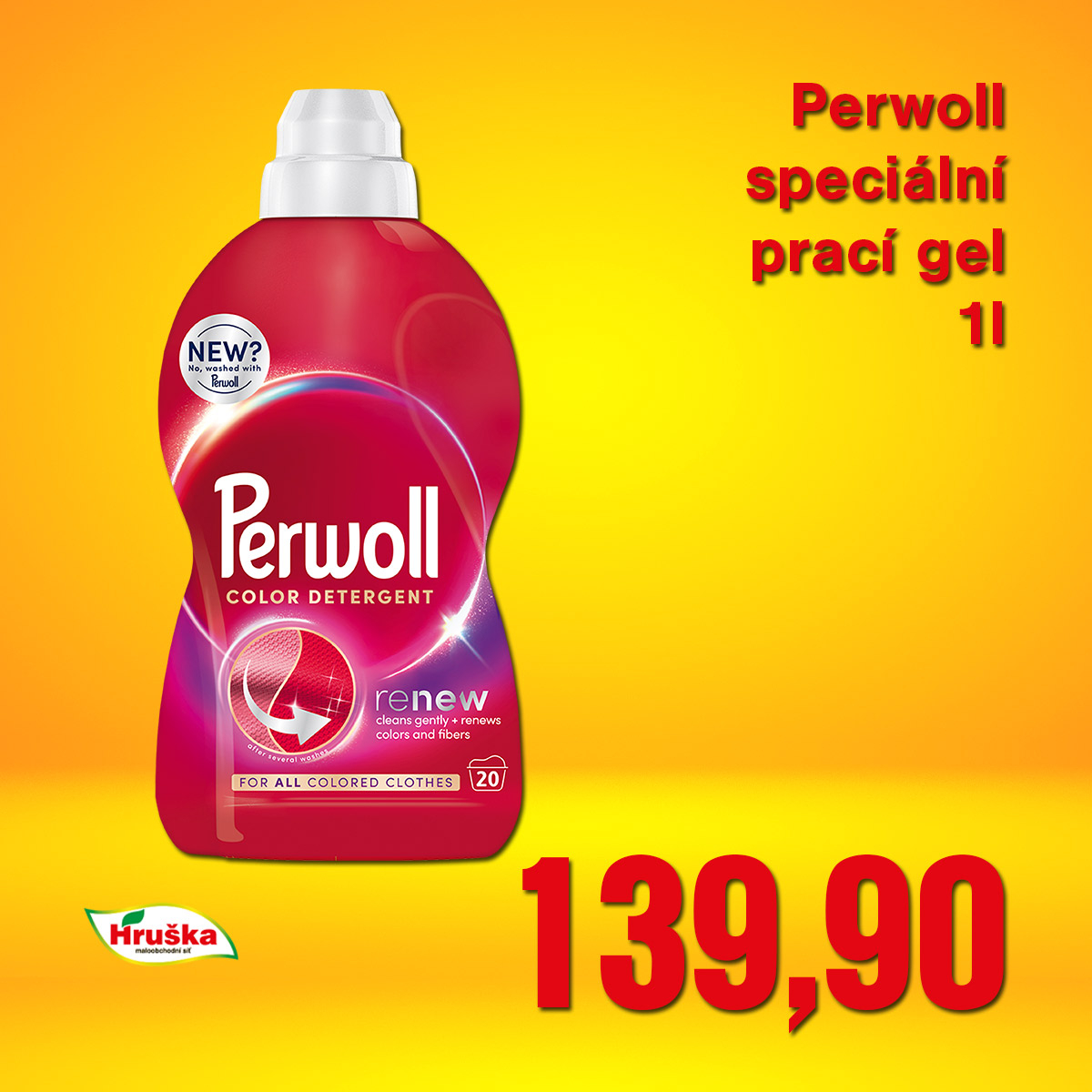 Perwoll speciální prací gel Renew Color 1l