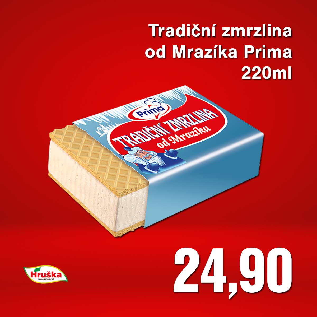 Tradiční zmrzlina od Mrazíka Prima 220ml