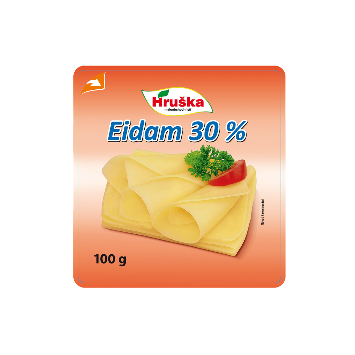 Eidam plátky 30% Hruška 100g