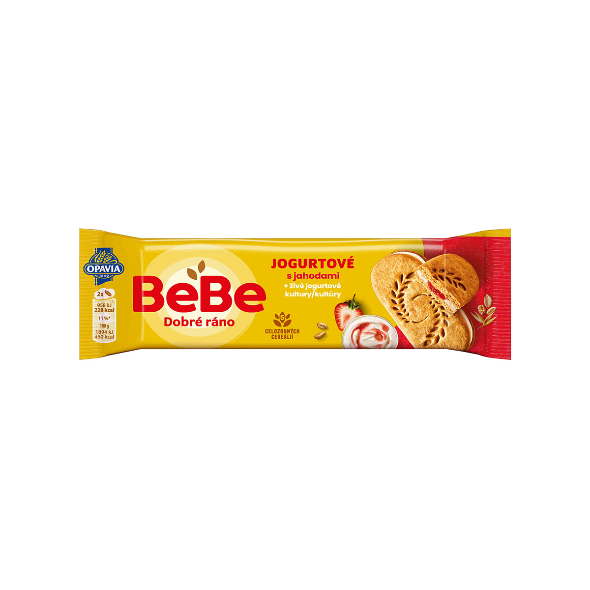 BeBe Dobré ráno jogurtové s jahodami 50,6g