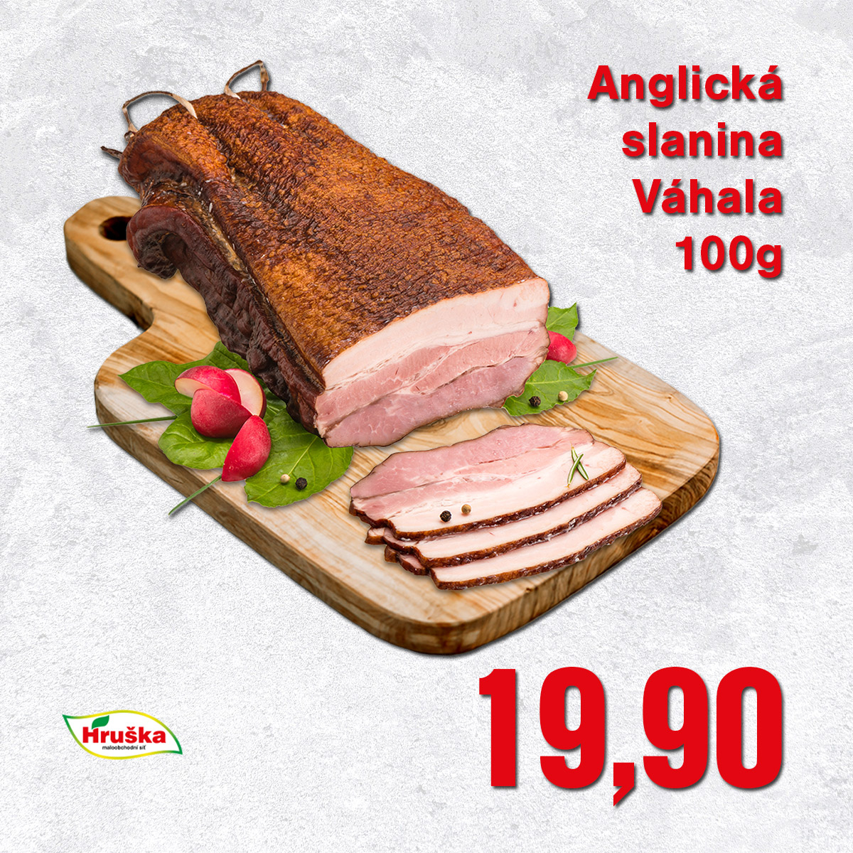 Anglická slanina Váhala 100g