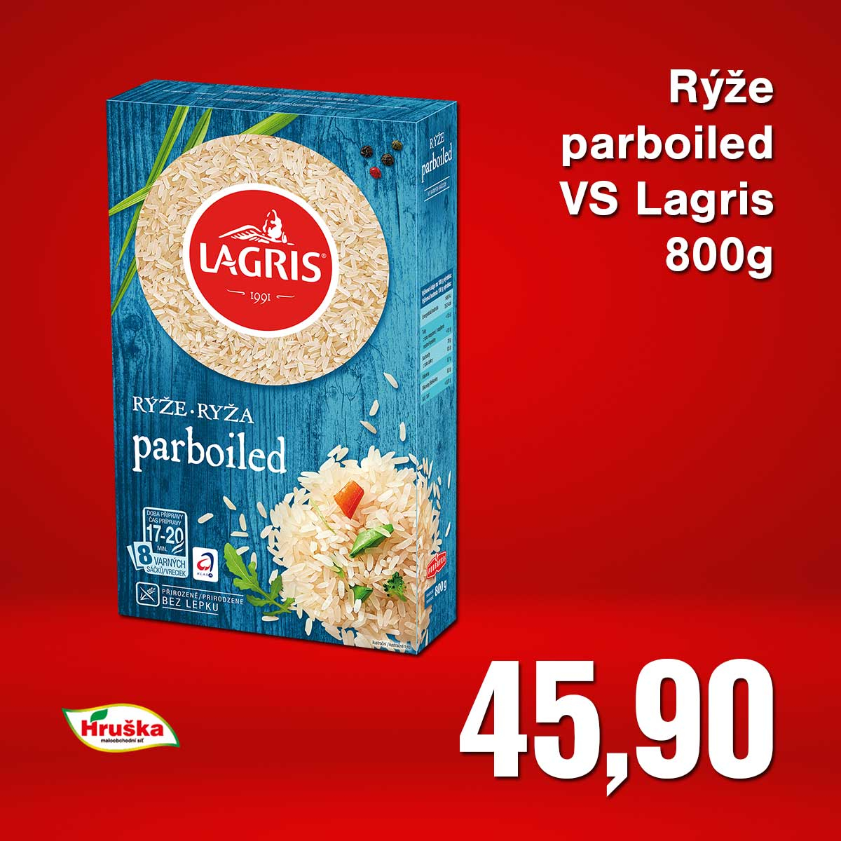 Rýže parboiled VS Lagris 800g