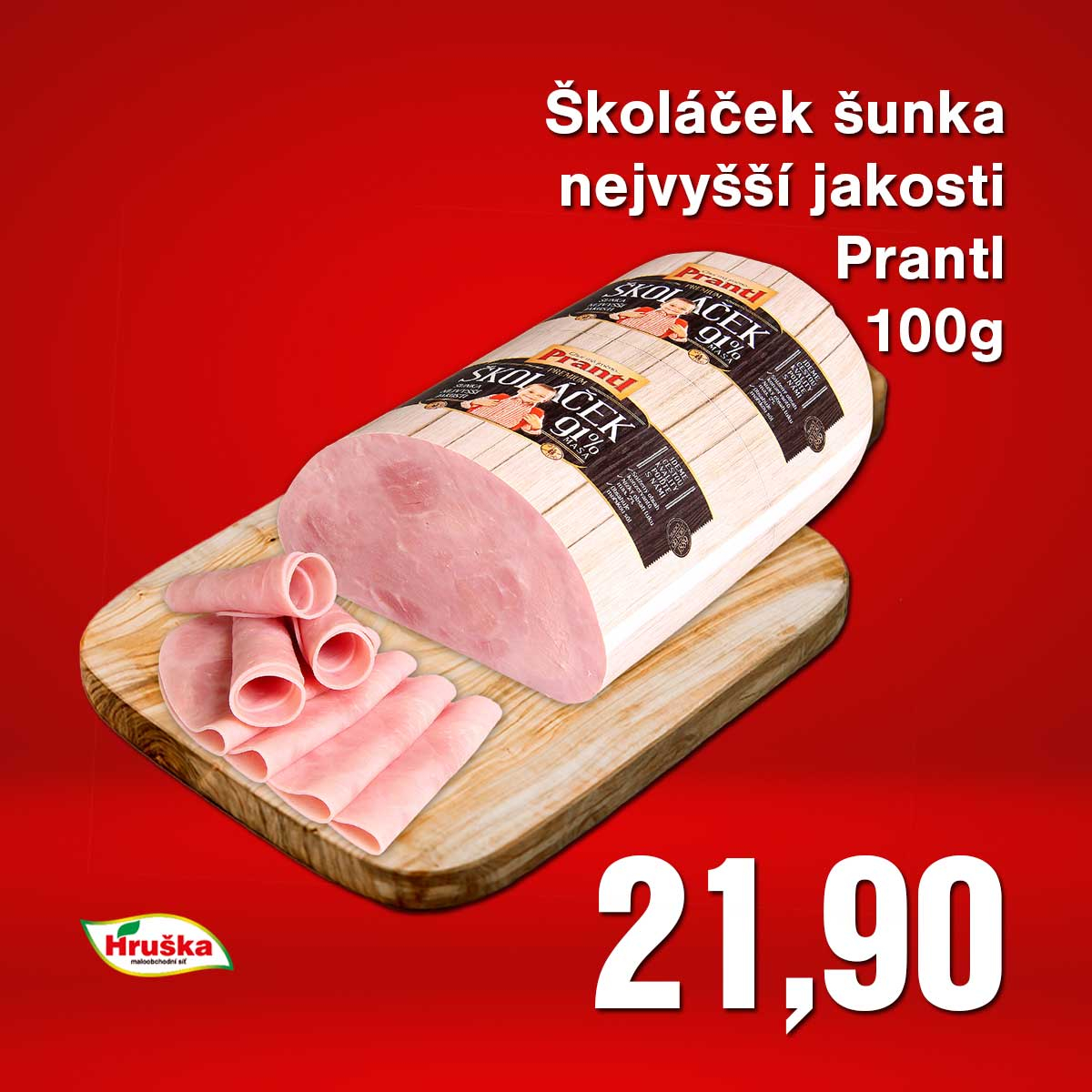 Školáček šunka nejvyšší jakosti Prantl 100g