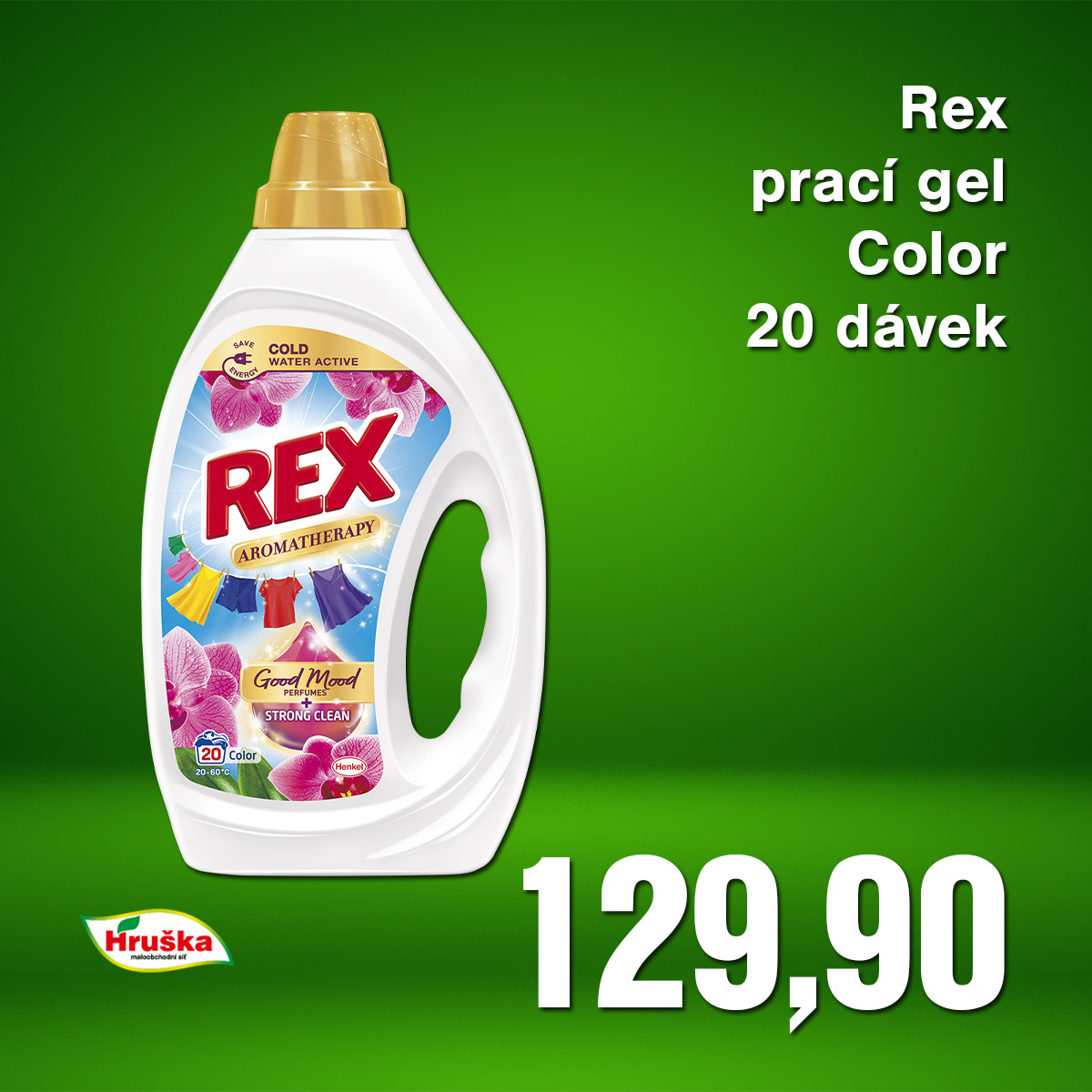 Rex prací gel Aromatherapy Orchid Color 20 dávek