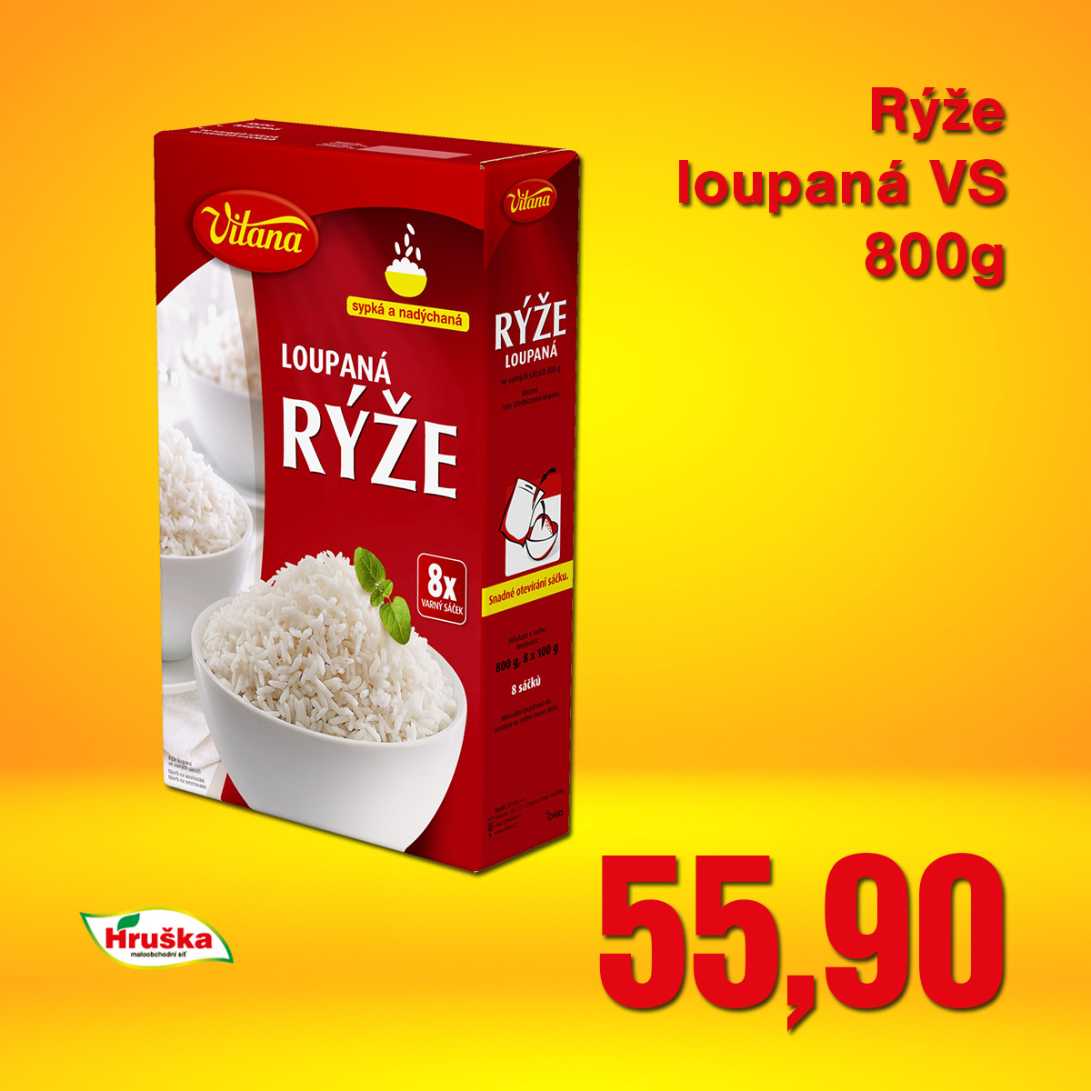 Rýže loupaná VS 800g