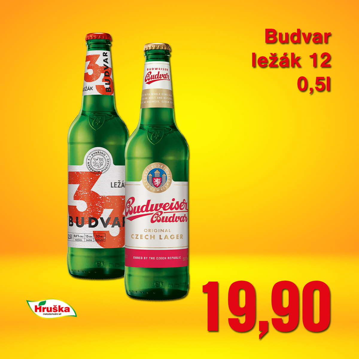 Budvar ležák 12 0,5l