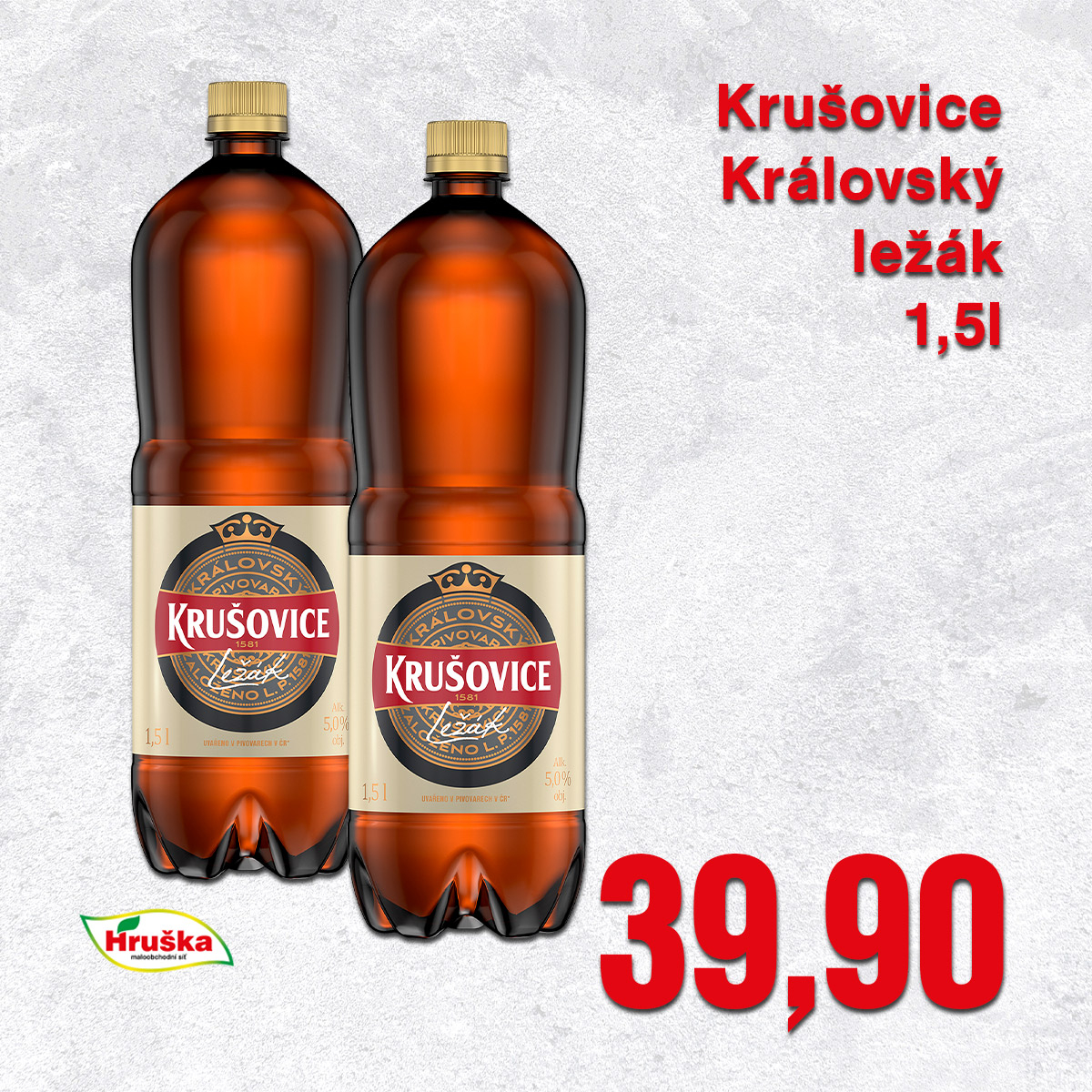 Krušovice Královský ležák 1,5l