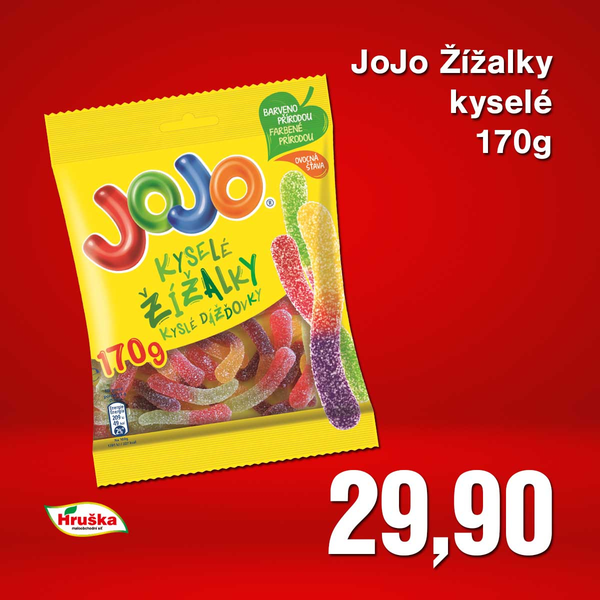 JoJo Žížalky kyselé 170g