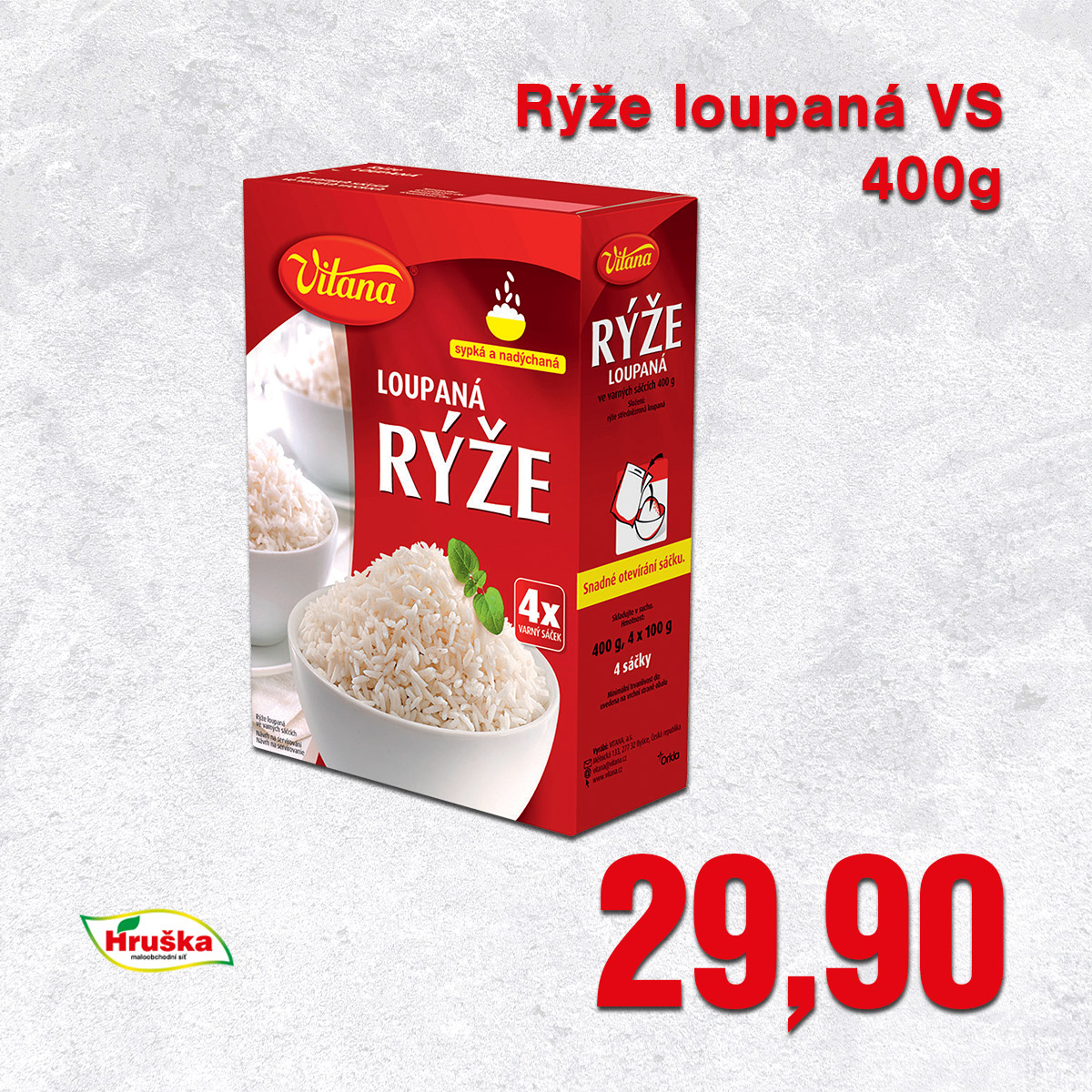 Rýže loupaná VS 400g