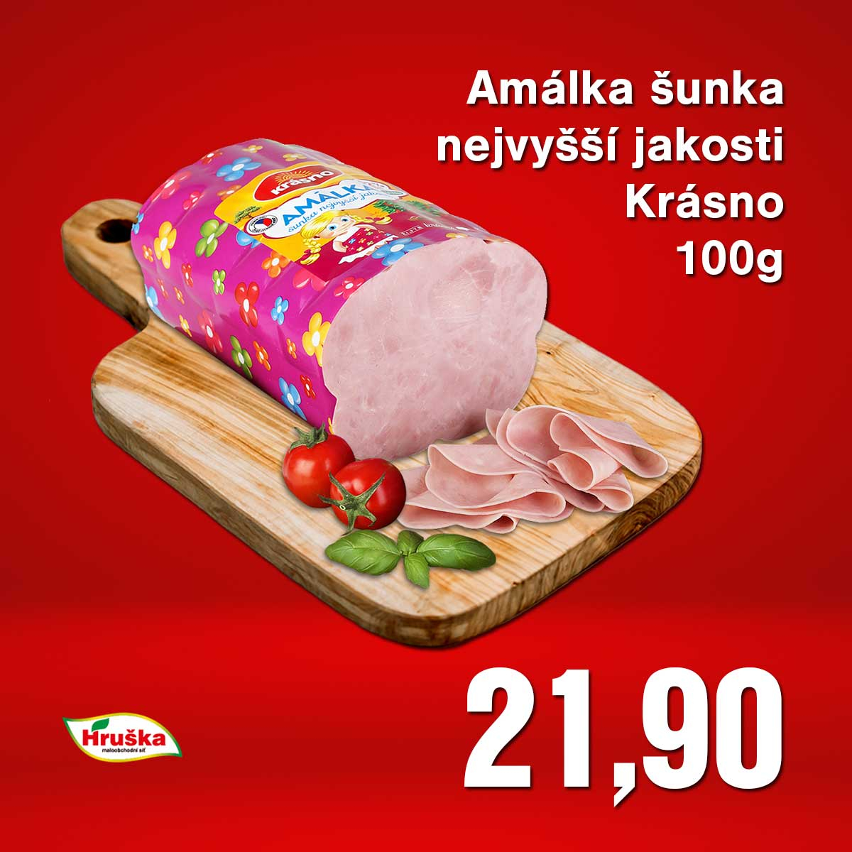 Amálka šunka nejvyšší jakosti Krásno 100g