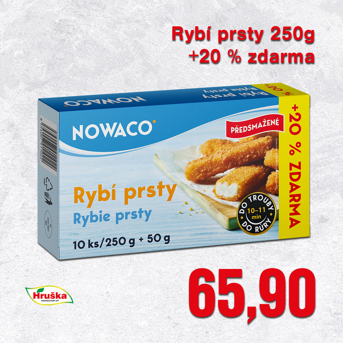 Rybí prsty 250g +20% zdarma