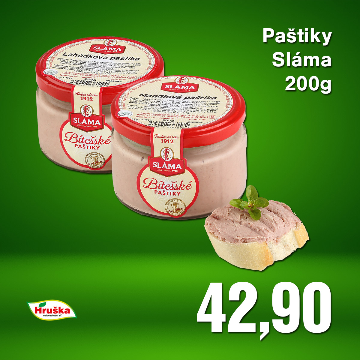 Paštiky Sláma 200g