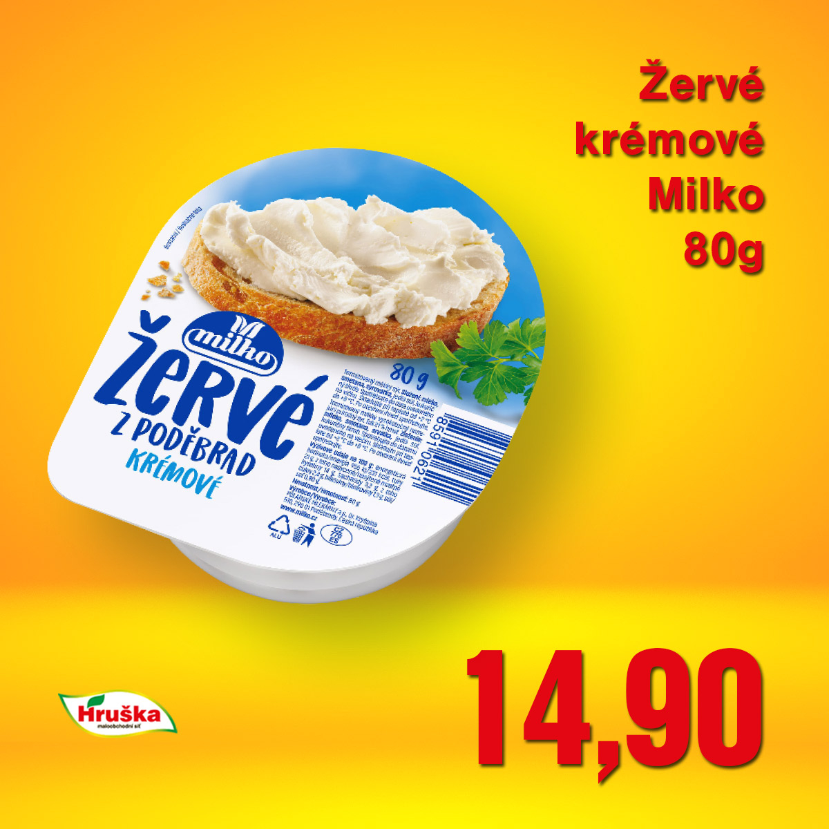 Žervé krémové Milko 80g