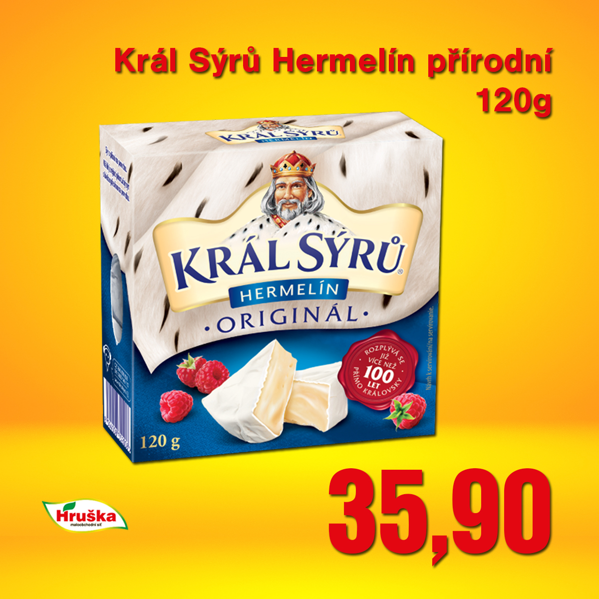 Král Sýrů Hermelín přírodní 120g