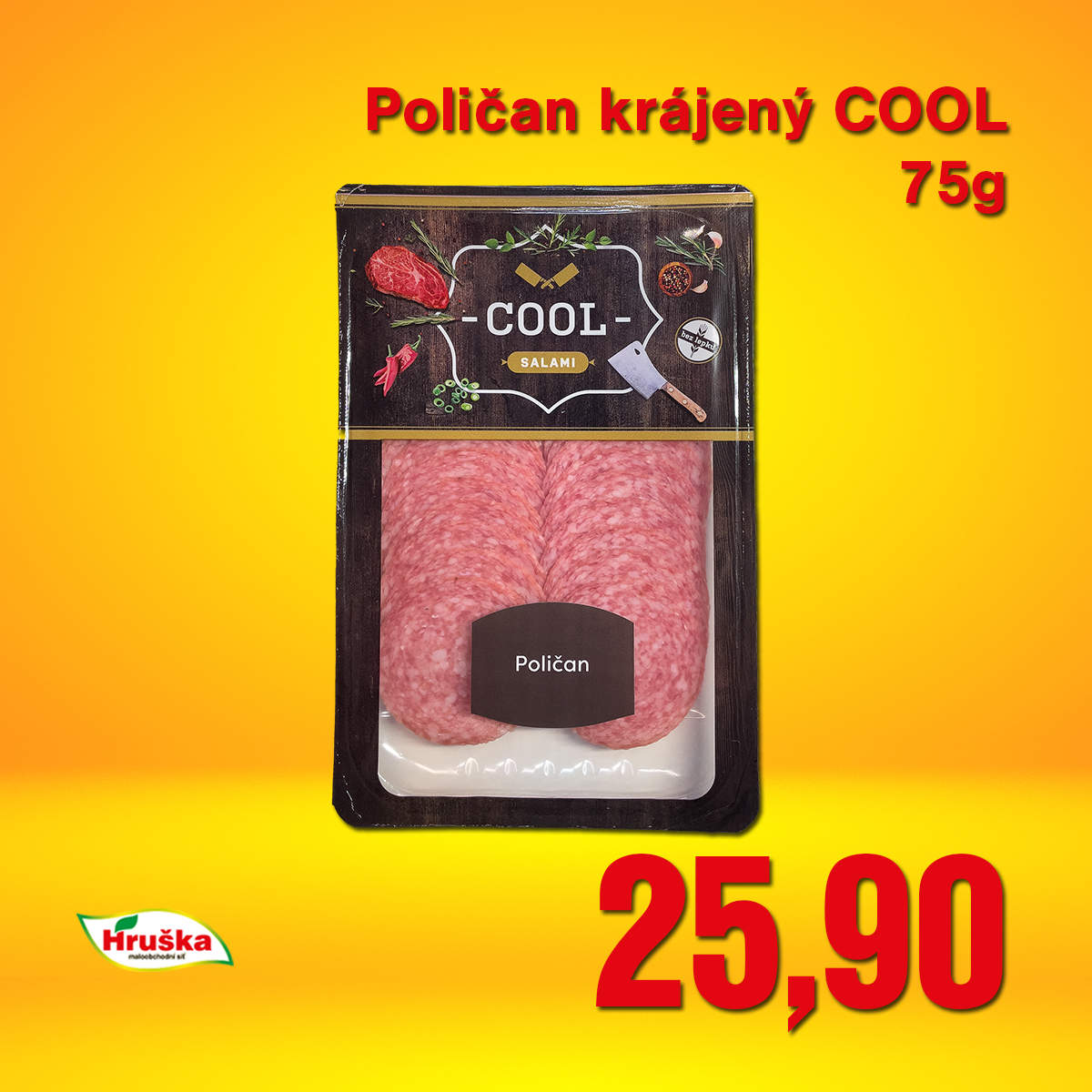 Poličan krájený COOL 75g