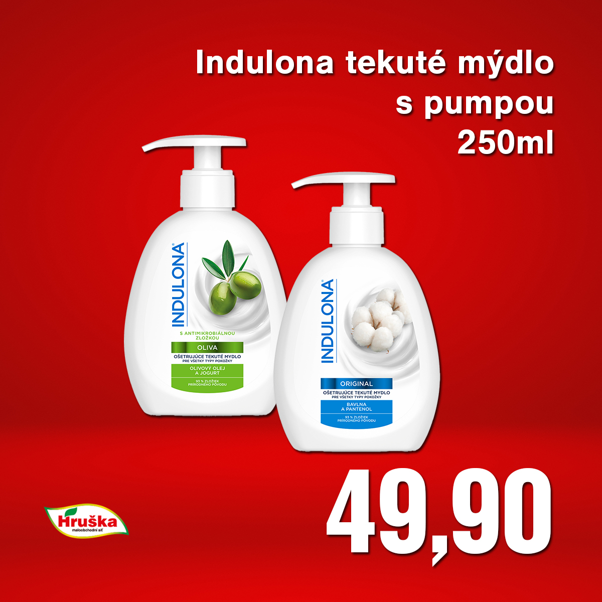 Indulona tekuté mýdlo s pumpou 250ml