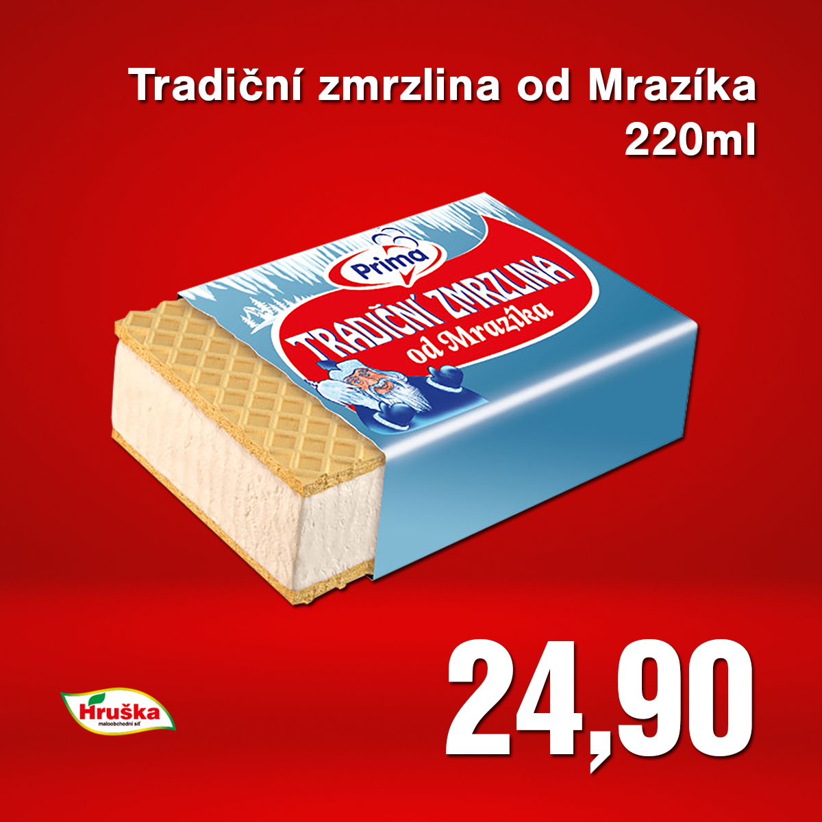 Tradiční Zmrzlina od Mrazíka Prima 220ml