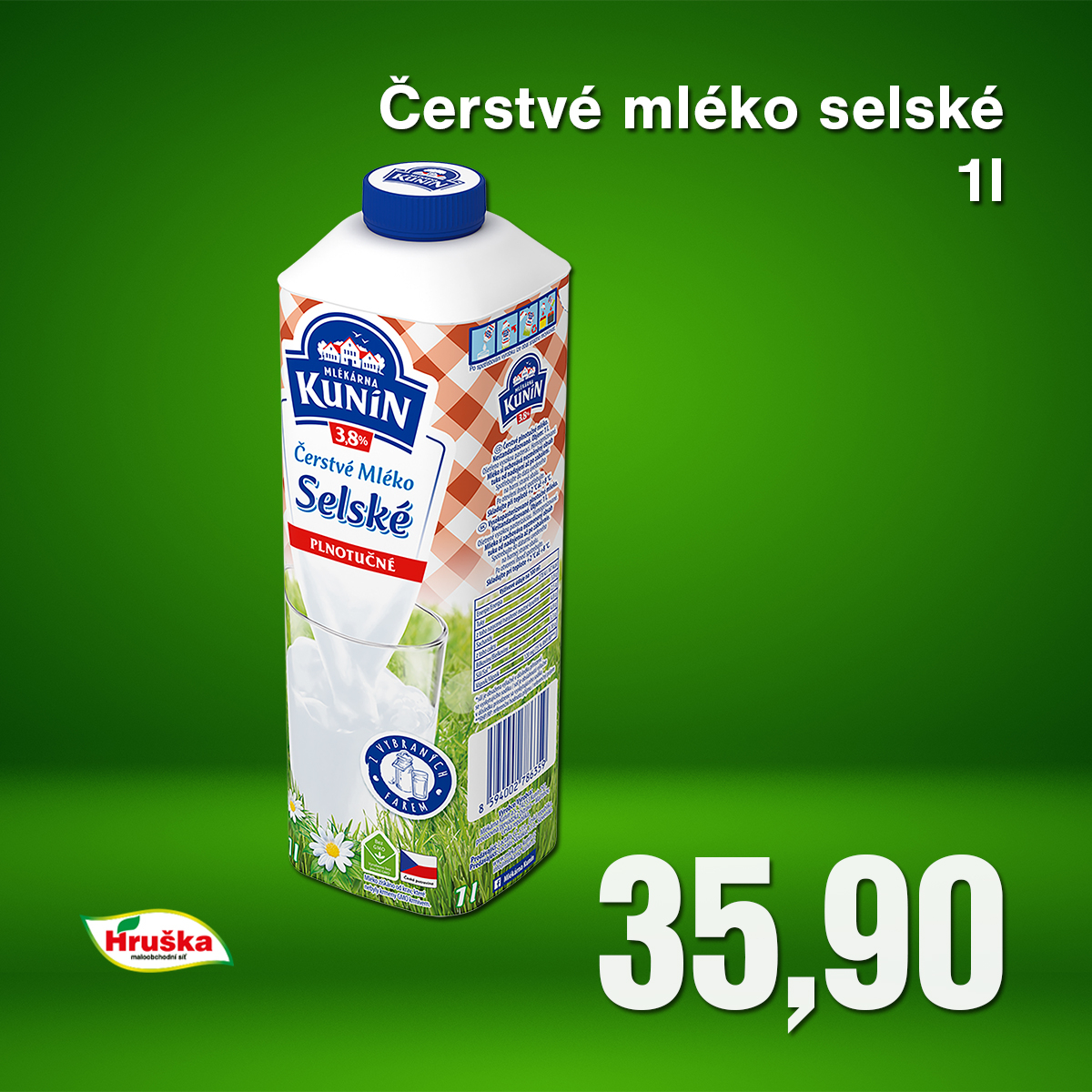 Čerstvé mléko selské 1l