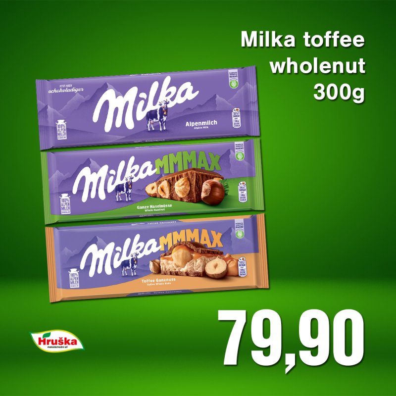 Milka toffee wholenut 300g